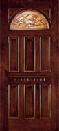 Custom Wood Glass Panel Exterior Door