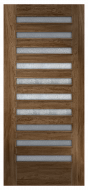 Custom Wood Glass Panel Interior Door