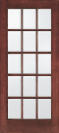 Custom Wood Glass Panel Interior Door