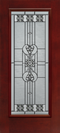 Architectural Fiberglass Glass Panel Exterior Door