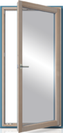 Custom Wood Tilt and Turn Window