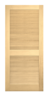 Authentic Wood Louver Interior Door