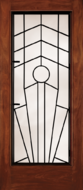 Custom Wood Glass Panel Exterior Door