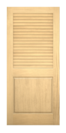 Authentic Wood Louver Interior Door