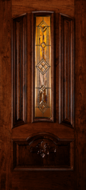 Custom Wood Glass Panel Exterior Door