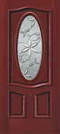 Architectural Fiberglass Glass Panel Exterior Door