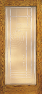 Custom Wood Glass Panel Interior Door