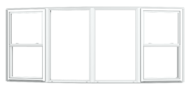 Builders Vinyl Bow Window