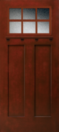 Architectural Fiberglass Glass Panel Exterior Door