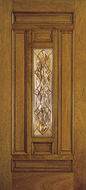 Custom Fiberglass Glass Panel Exterior Door