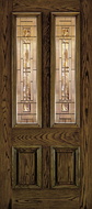 Custom Fiberglass Glass Panel Exterior Door